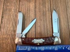 Case Classic 3 Backspring Whittler Utica Jigged Bone 1990 Case Classic 3 Backspring Whittler Utica Jigged Bone 1990