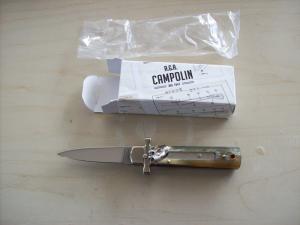 A. G. A. Campolin Dominus Lever Maltese Cross 6 Incher W/Brazilian Horn Handles  NIB