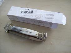A. G. A. Campolin Lever Maltese Cross Large 9 Incher Bayonet Lockback W/Brazilian Horn Handles NIB A. G. A. Campolin Lever Maltese Cross Large 9 Incher Bayonet Lockback W/Brazilian Horn Handles NIB