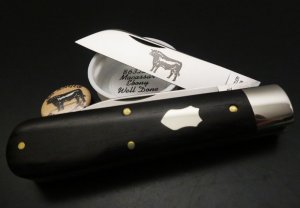 Great Eastern Cutlery #86 Angus Jack Massacar Ebony Well Done GEC 863221