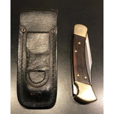 Vintage 1980s Buck 110 "Four Dot" with Leather Sheath Vintage 1980s Buck 110 "Four Dot" with Leather Sheath
