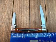 Queen Steel 2 Blade Pen Knife Amber Winterbottom Bone, Gorgeous! 1998 Queen Steel 2 Blade Pen Knife Amber Winterbottom Bone, Gorgeous! 1998