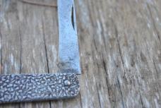 Geo. Schrade 3" One Piece Embossed Metal Handle Used Early Knife