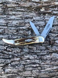 GEC 121211J BURNT STAG POWDER HORN JACK 1095 CARBON STEEL