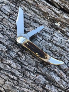 GEC 121211J BURNT STAG POWDER HORN JACK 1095 CARBON STEEL