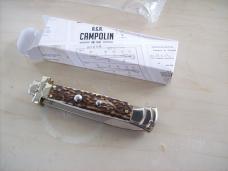 A. G. A. Campolin Lever Maltese Cross Bayonet Large 9 Incher Lockback W/Genuine Stag/Antler NIB A. G. A. Campolin Lever Maltese Cross Bayonet Large 9 Incher Lockback W/Genuine Stag/Antler NIB