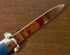 Super Automatic Out The Front, Blue Handle, Hard To Find Variation, Marked FES ROSTFREI, Unused Super Automatic Out The Front, Blue Handle, Hard To Find Variation, Marked FES ROSTFREI, Unused
