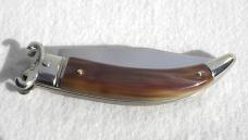 NEW A.G.A. CAMPOLIN SHELL PULLER GORGEOUS BRAZILIAN HORN LEVER LOCK NICKEL SILVER BOLSTERS NEW A.G.A. CAMPOLIN SHELL PULLER GORGEOUS BRAZILIAN HORN LEVER LOCK NICKEL SILVER BOLSTERS