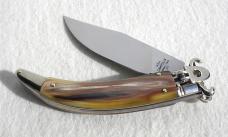 NEW A.G.A. CAMPOLIN SHELL PULLER GORGEOUS BRAZILIAN HORN LEVER LOCK NICKEL SILVER BOLSTERS NEW A.G.A. CAMPOLIN SHELL PULLER GORGEOUS BRAZILIAN HORN LEVER LOCK NICKEL SILVER BOLSTERS
