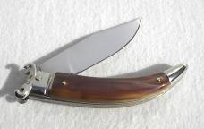 NEW A.G.A. CAMPOLIN SHELL PULLER GORGEOUS BRAZILIAN HORN LEVER LOCK NICKEL SILVER BOLSTERS NEW A.G.A. CAMPOLIN SHELL PULLER GORGEOUS BRAZILIAN HORN LEVER LOCK NICKEL SILVER BOLSTERS