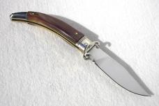 NEW A.G.A. CAMPOLIN SHELL PULLER GORGEOUS BRAZILIAN HORN LEVER LOCK NICKEL SILVER BOLSTERS