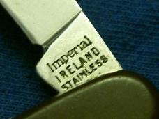 VINTAGE IMPERIAL IRELAND DE DIAMOND EDGE FOLDING POCKET KNIFE KNIVES OLD