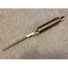 *MINT* 9" LATAMA PICKLOCK FLATGUARD B/W HORN Scales Italian Stiletto *MINT* 9" LATAMA PICKLOCK FLATGUARD B/W HORN Scales Italian Stiletto