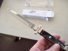 A. G. A. Campolin  Lever Maltese Cross Large 9 Incher Bayonet Lockback W/Brazilian Horn Handles NIB