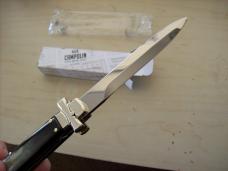 A. G. A. Campolin  Lever Maltese Cross Large 9 Incher Bayonet Lockback W/Brazilian Horn Handles NIB