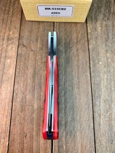 Moki Ares 533 Red and Black Jigged Bone VG-10 Seki Japan Moki Ares 533 Red and Black Jigged Bone VG-10 Seki Japan