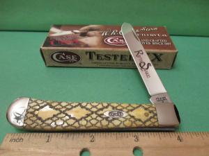Case XX2009 Rattle Snake Bone  Trapper Pattern # 6154 SS