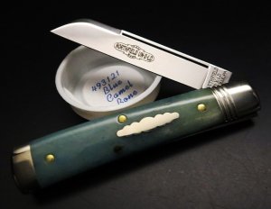 Great Eastern Cutlery Northfield UN-X-LD #49 Freedom Blue Camel Bone GEC 493121