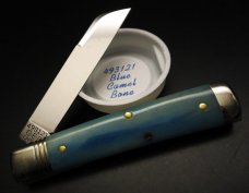 Great Eastern Cutlery Northfield UN-X-LD #49 Freedom Blue Camel Bone GEC 493121