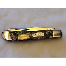 Vintage Imperial Schrade Classic 2-Blade Small Trapper Abalone IMP 19PRT Vintage Imperial Schrade Classic 2-Blade Small Trapper Abalone IMP 19PRT