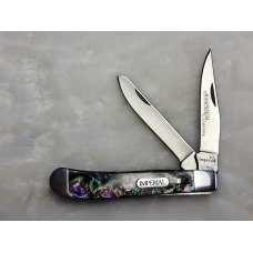 Vintage Imperial Schrade Classic 2-Blade Small Trapper Abalone IMP 19PRT Vintage Imperial Schrade Classic 2-Blade Small Trapper Abalone IMP 19PRT