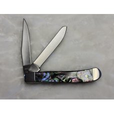 Vintage Imperial Schrade Classic 2-Blade Small Trapper Abalone IMP 19PRT Vintage Imperial Schrade Classic 2-Blade Small Trapper Abalone IMP 19PRT