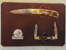 Vintage Winchester 2004 Limited Edition Lockback & Small Stockman Set With Pin Included