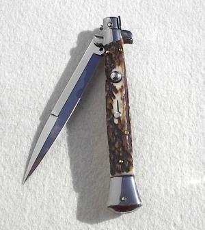 NEW FRANK BELTRAME 11" GENUINE STAG ITALIAN STILETTO