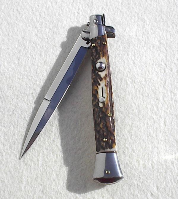 NEW FRANK BELTRAME 11" GENUINE STAG ITALIAN STILETTO