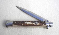 NEW FRANK BELTRAME 11" GENUINE STAG ITALIAN STILETTO
