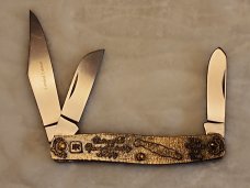 VINTAGE IMPERIAL USA INGERSOLL RAND ADVERTISING 3 BLADE STOCKMAN POCKET KNIFE VINTAGE IMPERIAL USA INGERSOLL RAND ADVERTISING 3 BLADE STOCKMAN POCKET KNIFE