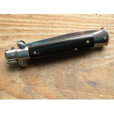 BRAND NEW, UNUSED, FRANK BELTRAME 9" AUTOMATIC SWITCHBLADE STILETTO WITH GENUINE DARK HORN SCALES BRAND NEW, UNUSED, FRANK BELTRAME 9" AUTOMATIC SWITCHBLADE STILETTO WITH GENUINE DARK HORN SCALES