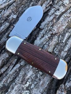 GEC NORTHFIELD 452112 KING WOOD ROUGHNECK JACK #23 OF 25 MADE 1095 CARBON STEEL KNIVE 