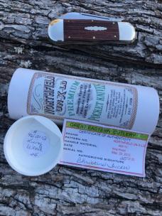 GEC NORTHFIELD 452112 KING WOOD ROUGHNECK JACK #23 OF 25 MADE 1095 CARBON STEEL KNIVE 