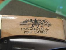 Case XX 1985 Pony Express 125th Anniversary Fossilized Ivory Pattern # IV158LSSP Case XX 1985 Pony Express 125th Anniversary Fossilized Ivory Pattern # IV158LSSP