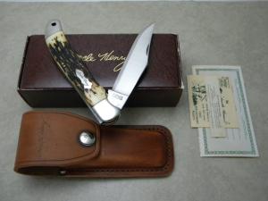 Schrade USA 127UH Uncle Henry Staglon Folding Hunter Knife - NIB