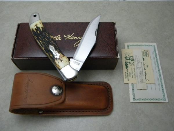 Schrade USA 127UH Uncle Henry Staglon Folding Hunter Knife - NIB Schrade USA 127UH Uncle Henry Staglon Folding Hunter Knife - NIB