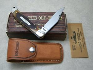 Schrade USA 125OT Delrin Linerlock Folding Hunter Knife NIB w/Pouch