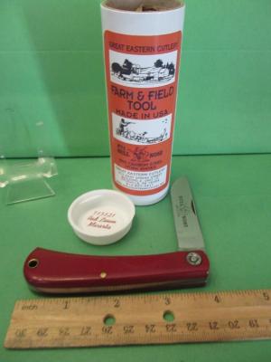 Great Eastern Farm & Field Tool Red Linen Micarta Pattern # 715121