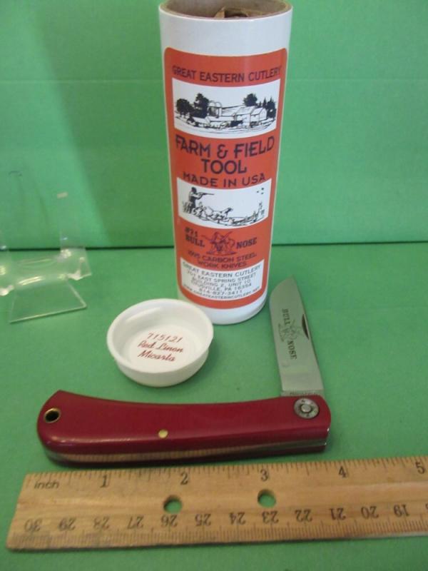 Great Eastern Farm & Field Tool Red Linen Micarta Pattern # 715121 Great Eastern Farm & Field Tool Red Linen Micarta Pattern # 715121