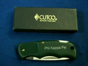 CUTCO 1886 USA PHI KAPPA PSI SERRATED LOCKBACK FOLDING POCKET ONE HAND KNIFE KNIVES MIB BOX