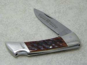 Schrade Wostenholm IXL Sheffield England Bone Lockback Knife