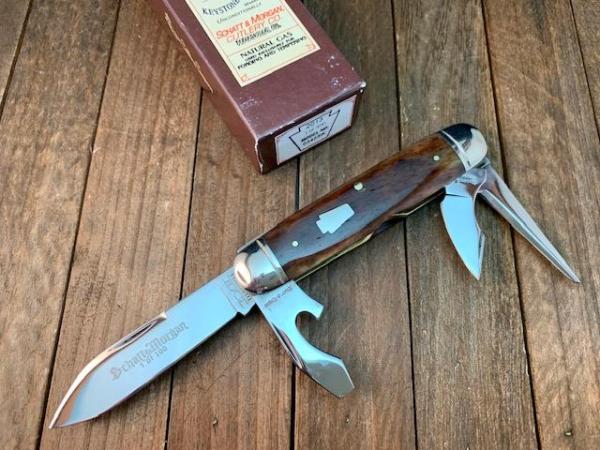 Schatt and Morgan Scout Knife Smooth Appaloosa Bone 2006 Schatt and Morgan Scout Knife Smooth Appaloosa Bone 2006