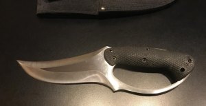 Fixed-Blade Bowie Knife with Sheath
