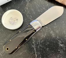 Great Eastern Cutlery Tidioute #452112T STL Lumber Jack, Smooth Black Buffalo Horn Handle, GEC 45 Great Eastern Cutlery Tidioute #452112T STL Lumber Jack, Smooth Black Buffalo Horn Handle, GEC 45