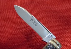  VINTAGE GEORGE WOSTENHOLM ENGLAND I*XL ENGLISH JACK CHECKERD BONE 1890-1930