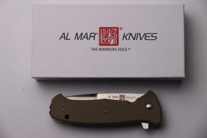 Al Mar SERE 2020 Assisted Flipper Knife 3.6" 8Cr13MoV Satin Talon Drop Point, Coyote Tan 