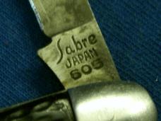 VINTAGE SABRE JAPAN 605 SERPENTINE JACK PEN FOLDING POCKET KNIFE KNIVES OLD VINTAGE SABRE JAPAN 605 SERPENTINE JACK PEN FOLDING POCKET KNIFE KNIVES OLD