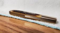 Great Eastern Cutlery 971119 Autumn Gold Jigged Bone Knife NEW, MINT in Tube, Waxed Paper and Button