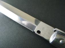 FRANK BELTRAME 23CM 9" DAGGER AUTO IN BRAZILIAN HONEY HORN...NEW 